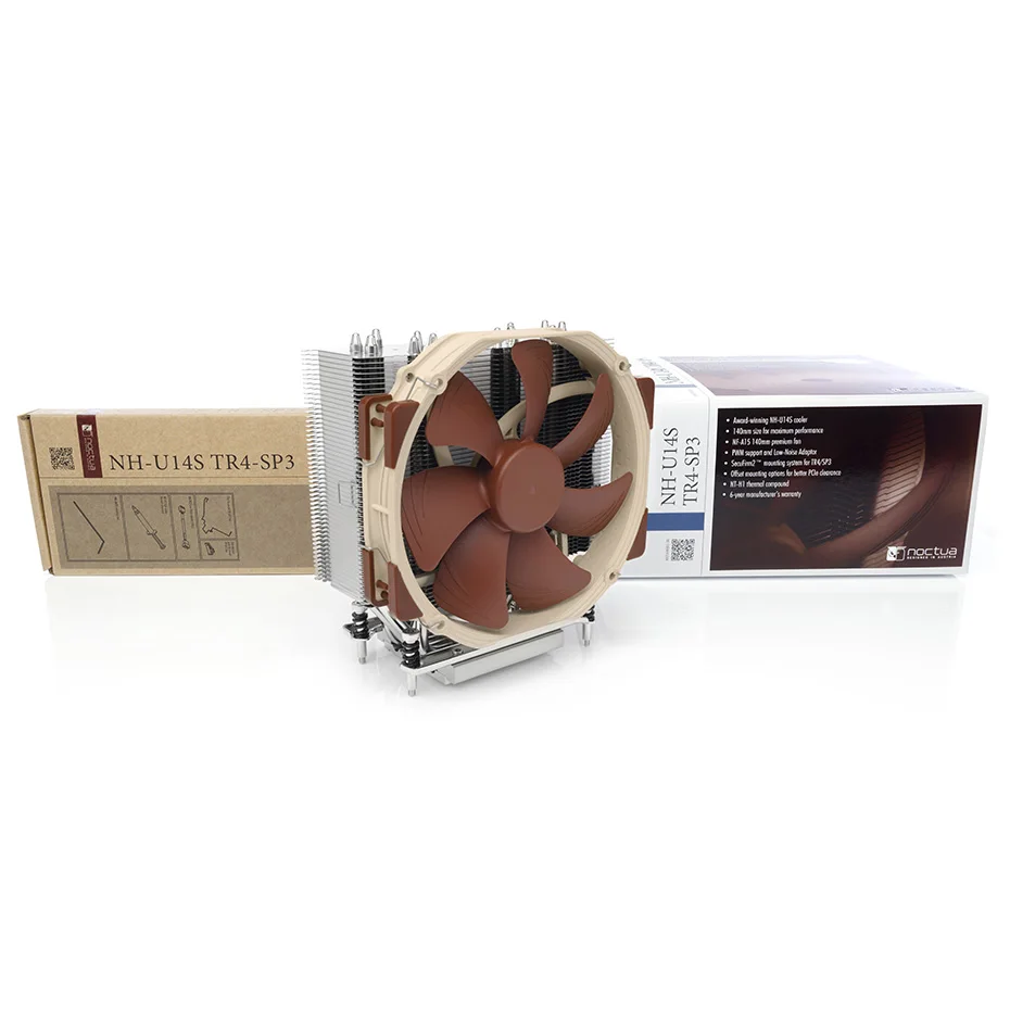 Noctua NH-U14S TR4-SP3/DX-3647 6 тепловых трубок башенный кулер для ЦП охлаждающие серверы NF-A15