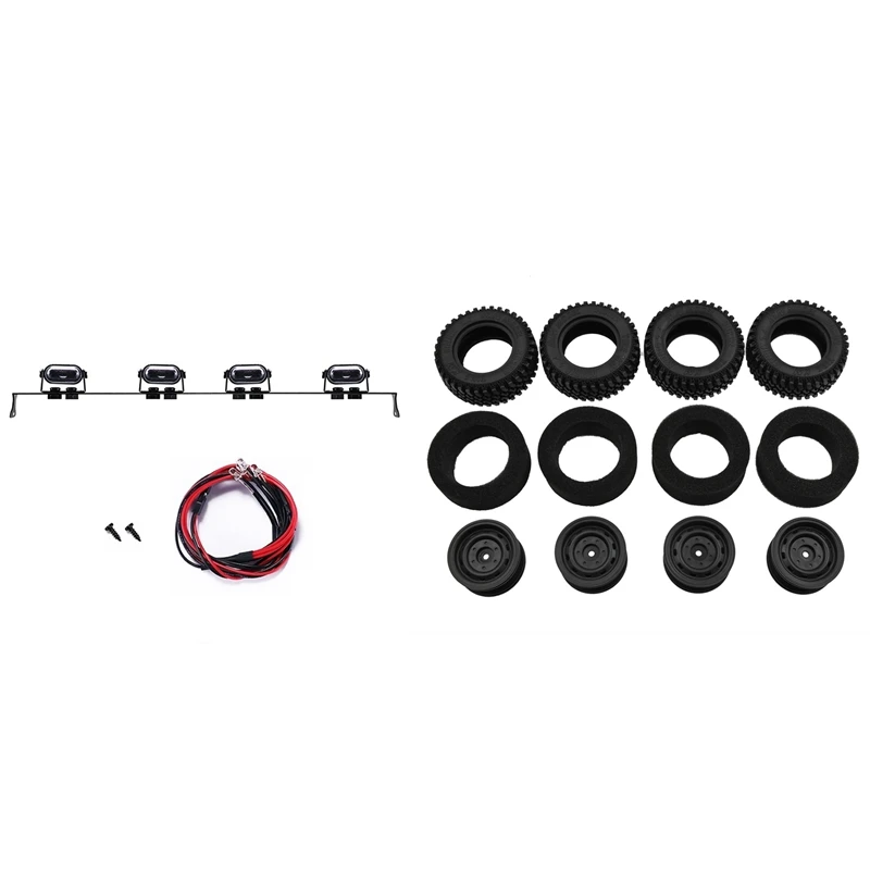 

4 шт. шины для колес с поролоновым покрытием 1/12 детали для радиоуправляемых автомобилей Светодиодный Ной лампой для крыши аксессуары для ба...