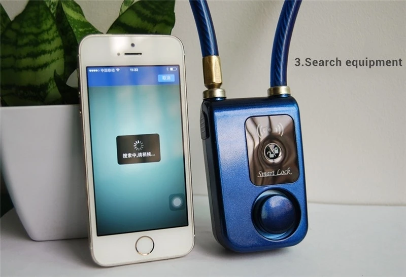 Супер умный телефон приложение управление Умный Будильник Bluetooth замок водонепроницаемый 110дб сигнализация велосипедный замок открытый Противоугонный замок