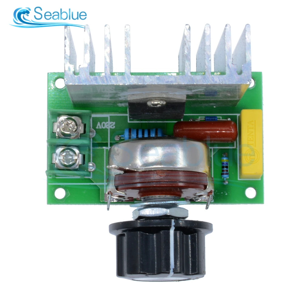 Высокомощный Регулируемый контроллер скорости двигателя 220 В переменного тока