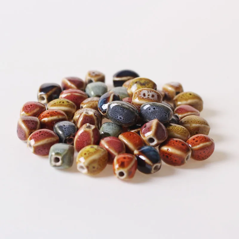 

10pcs/Lot 12x10mm Ceramic Porcelain Beads Jewelry Accessories Diy Bracelet Wholesale Charm Beads For Jewelry Making