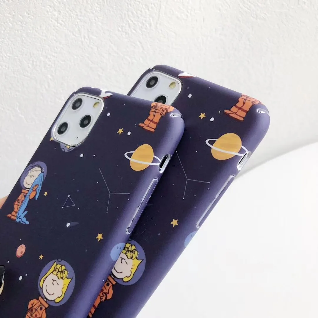 Милый чехол для телефона с рисунком арахиса собаки Шарли коричневого цвета iPhone 11