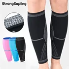 Комплект из 2 предметов сжатия носки для девочек до середины икры рукав баскетбол волейбол Для мужчин Поддержка до середины икры эластичные велосипедные гетры бег Футбол спортивные штанины до колен