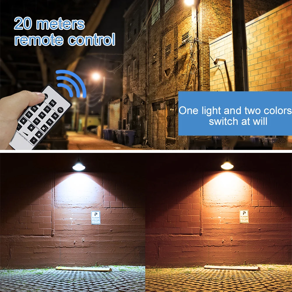 

Adjustable Brightness Garage Parking Lot LED Light Night Lighting Balcony Backyard Solar Chandelier Easy Install Outdoor Garden
