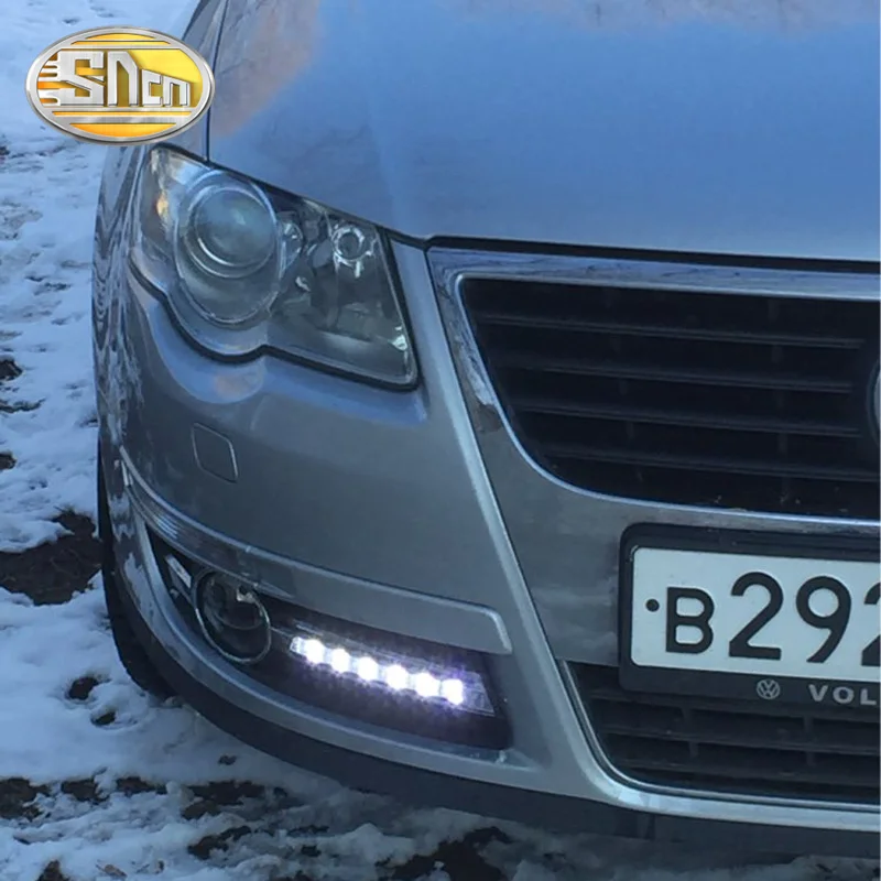 Светодиодные дневные хосветильник для Volkswagen Passat B6 2007 2008 2009 водонепроницаемые с