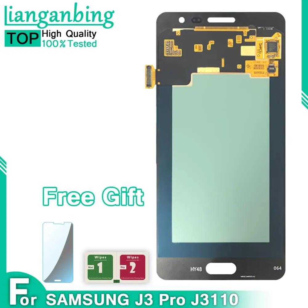 ЖК дисплей Super AMOLED для J3P J3110 J3 pro J3119 с сенсорным экраном в сборе Замена Samsung Galaxy