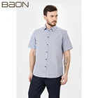 Мужская рубашка в клетку с коротким рукавом Baon B681009
