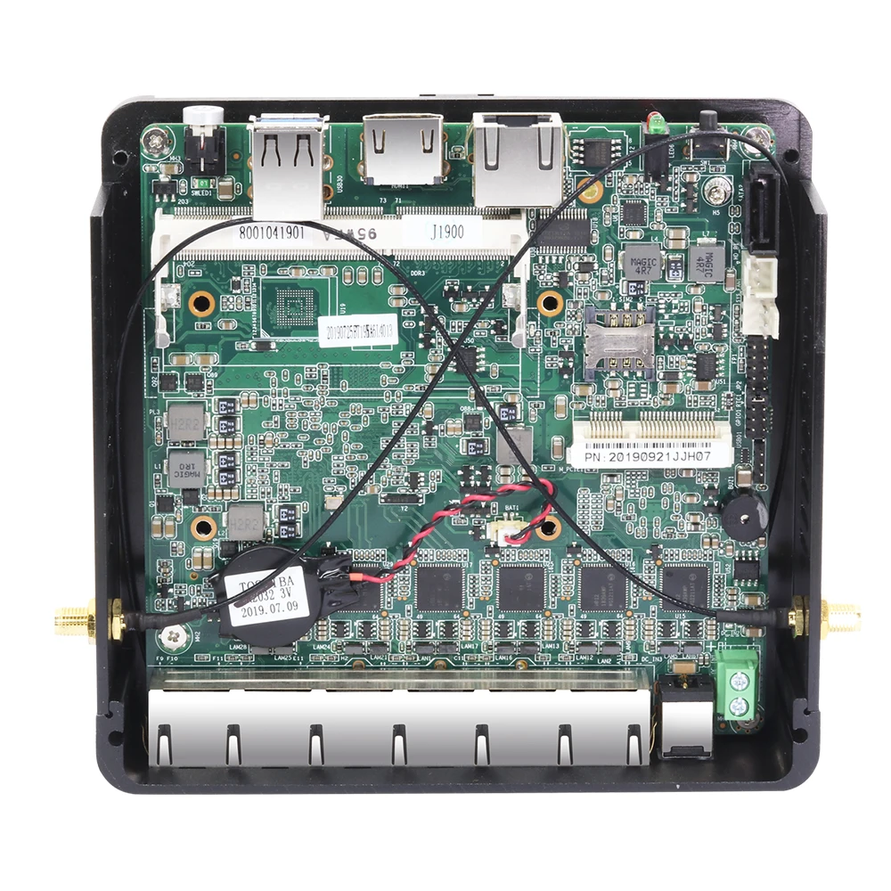 Кувшин мини ПК 6 1000 Мбит/с LAN Intel Celeron J1900 четырехъядерный без вентилятора Windows 10 HDMI Wi