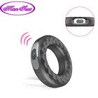 Перезаряжаемое вибрирующее кольцо на пенис Задержка эякуляции кольцо для пениса Эрекция вибратор длительная эротическая секс-игрушка для мужчин