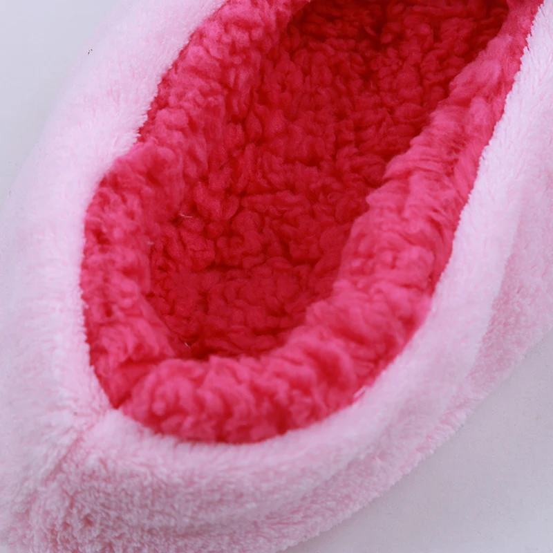 Новые Теплые женские тапочки с мягкой подошвой Обувь из хлопка Плюшевые