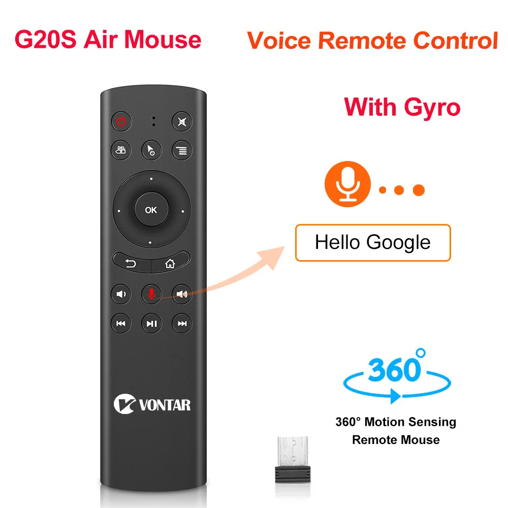G30 голосовой пульт дистанционного управления 2,4G Беспроводная воздушная мышь G20S/G10 33 клавиши ИК обучение гироскоп зондирование пульт дистанционного управления для Android tv BOX/мини-ПК - Цвет: G20s Air Mouse
