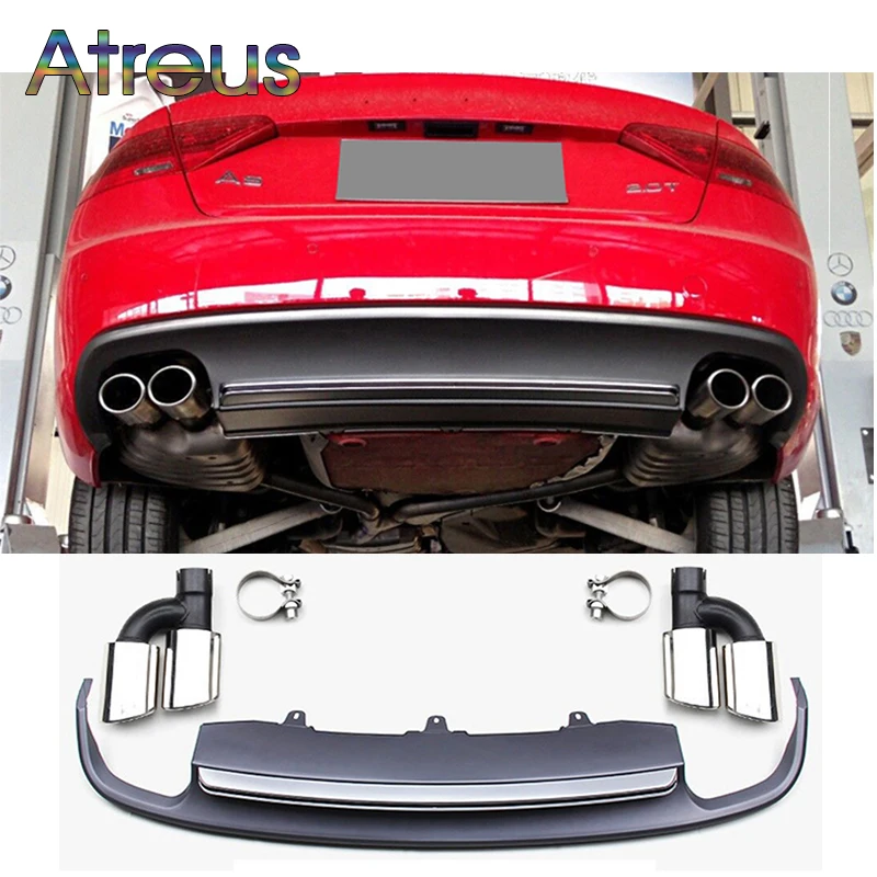 Atreus 1 комплект A5 на S5 серый ПП задний бампер диффузор спойлер с автомобильными