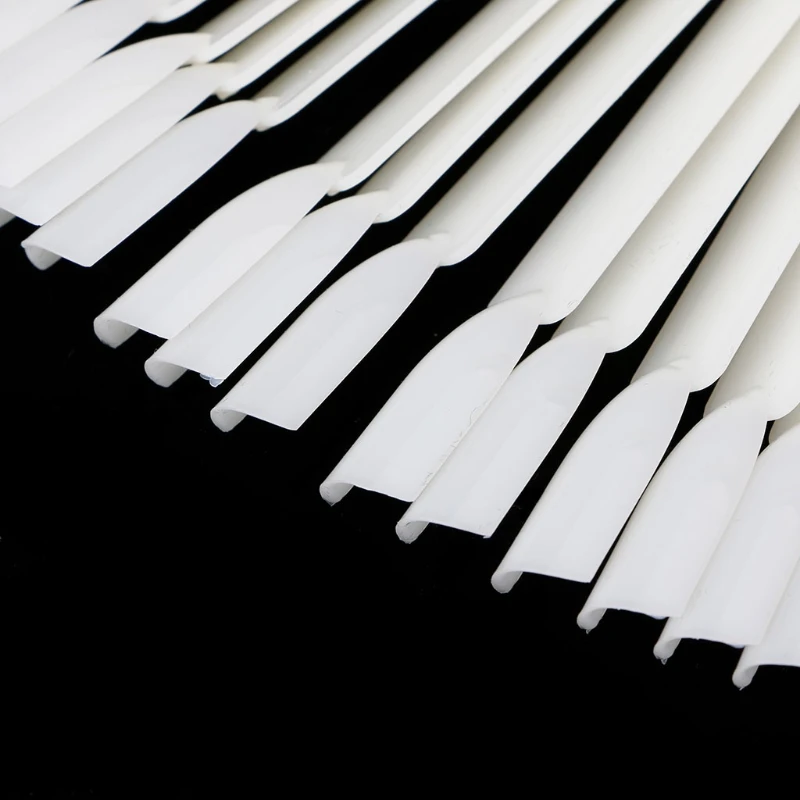 

30pcs Nail Polish Display Nails Art Palette Color Chart With Ring Clear/ White X7JA