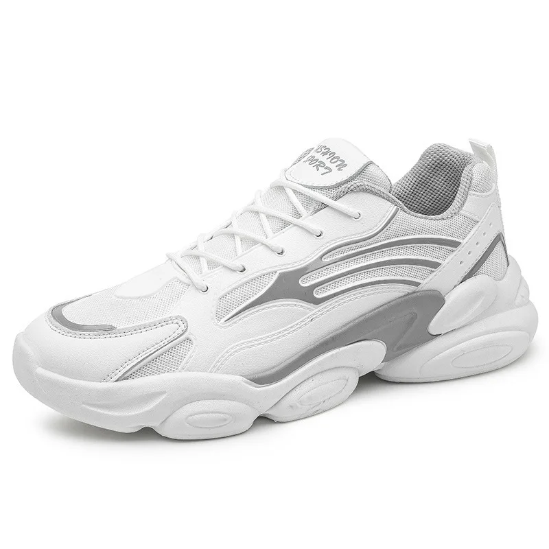 

2021 New Men's Shoes Running Breathable Lightweight Outdoor Sneakers Knitted Casual Shoes