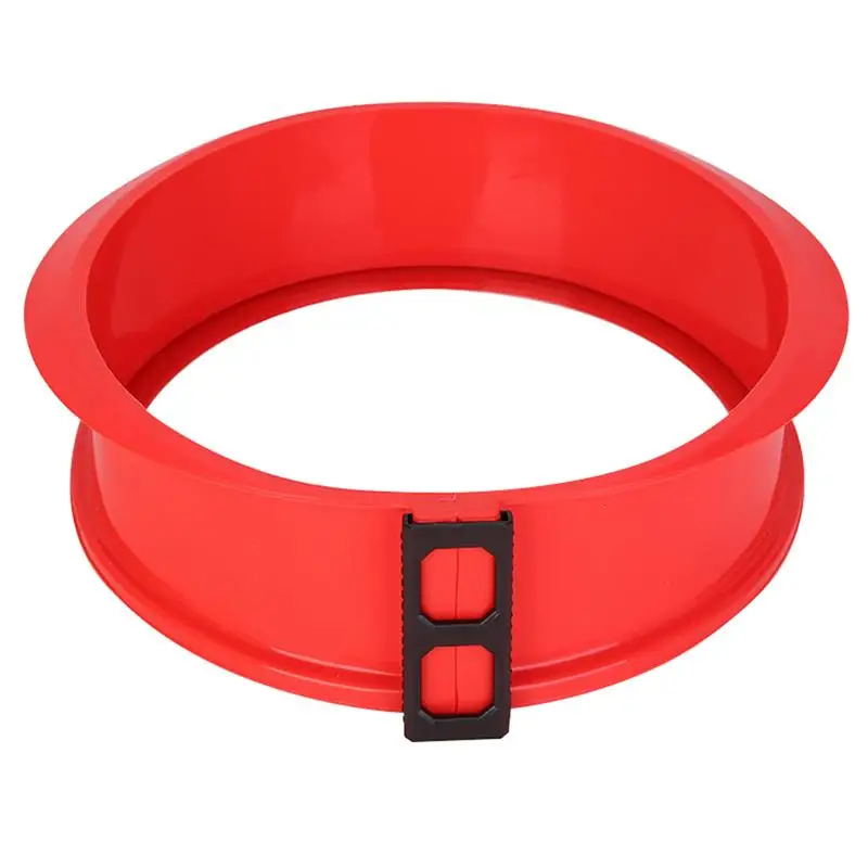 Molde de silicona con Base de vidrio para hornear tartas, herramienta pr&aacute;ctica y desmontable, Color aleatorio-0