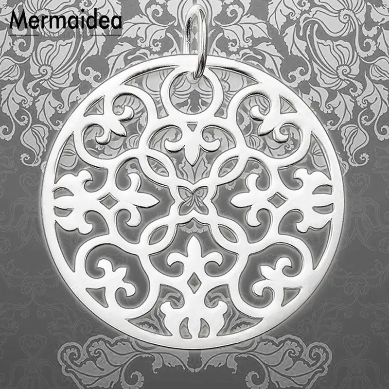 Подвеска из ротанга с большим орнаментом Модная бижутерия 2020 трендовый подарок