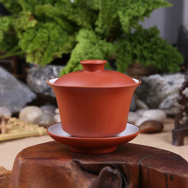 Китайский фарфоровый Фиолетовый Глиняный чаша кунг-фу гайвань - Цена: 642,75 руб.