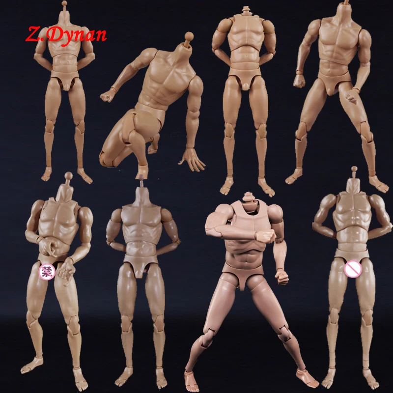 BD001 BD003 1/6 Scale Male Standard Muscle Body Figure Narrow / Wide Shoulders High Figure Model for 12'' DIY Action Figure doll