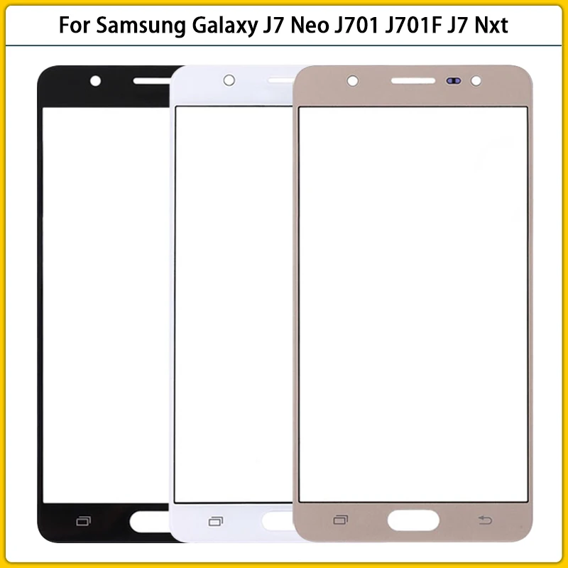 

Новинка для Samsung Galaxy J7 Neo J701 J701F J7 Nxt зеркальный сенсорный экран ЖК передняя внешняя стеклянная панель объектив сенсорный экран сменная крышк...