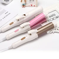 portable curling iron hair curler 2 in 1 electric ceramic fast heating straightener home dry wet dual purpose curls wand