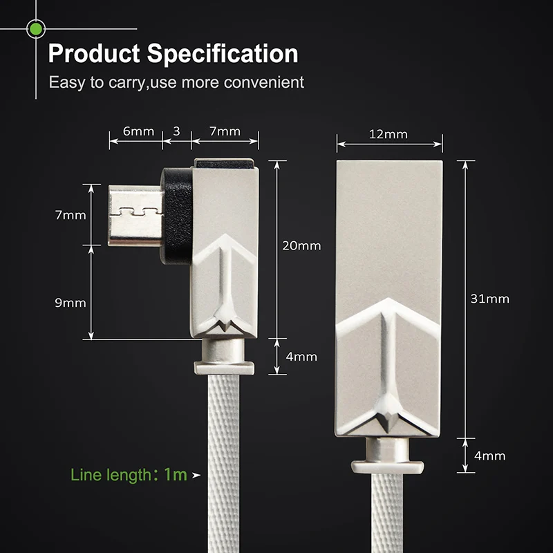 Кабель Micro USB кабель с прямым углом для samsung Xiaomi Android USB кабель 2A Быстрая зарядка Шнур Micro usb зарядное устройство N153