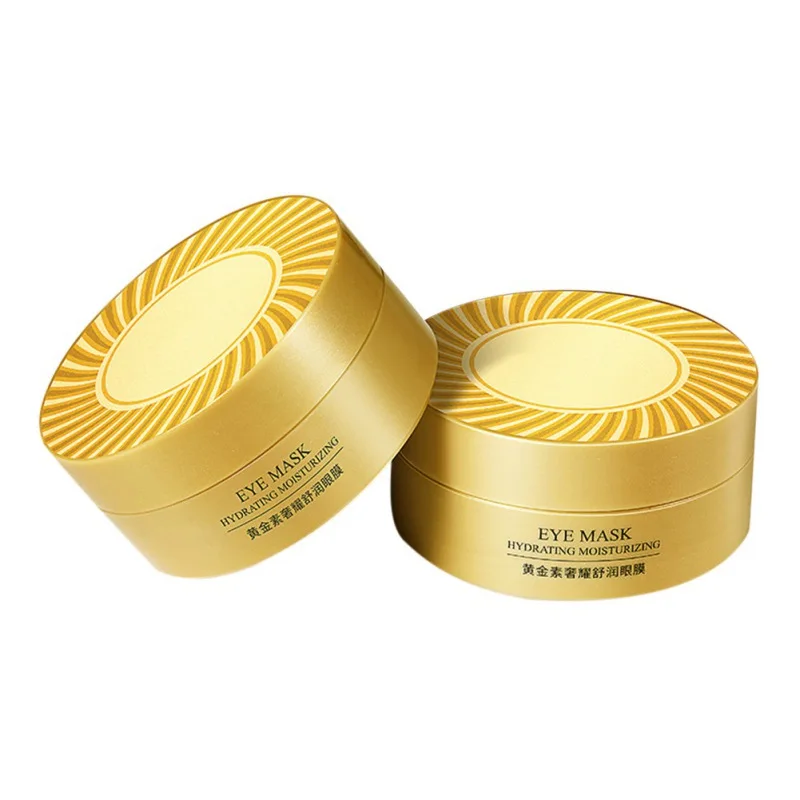

24K Golden Eye Masks Moisturizing Fading Dark Circles Improving Eye Lines Anti-aging Remove Wrinkle 80g (60 Stickers)