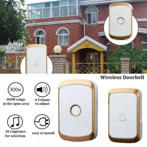 Беспроводной умный WiFi дверной звонок ИК Видео визуальная камера домофон