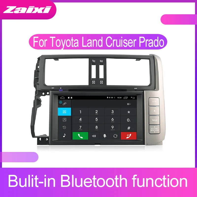 Для Toyota Land Cruiser Prado LC150 2010 2013 автомобильные аксессуары Android GPS Навигация DVD