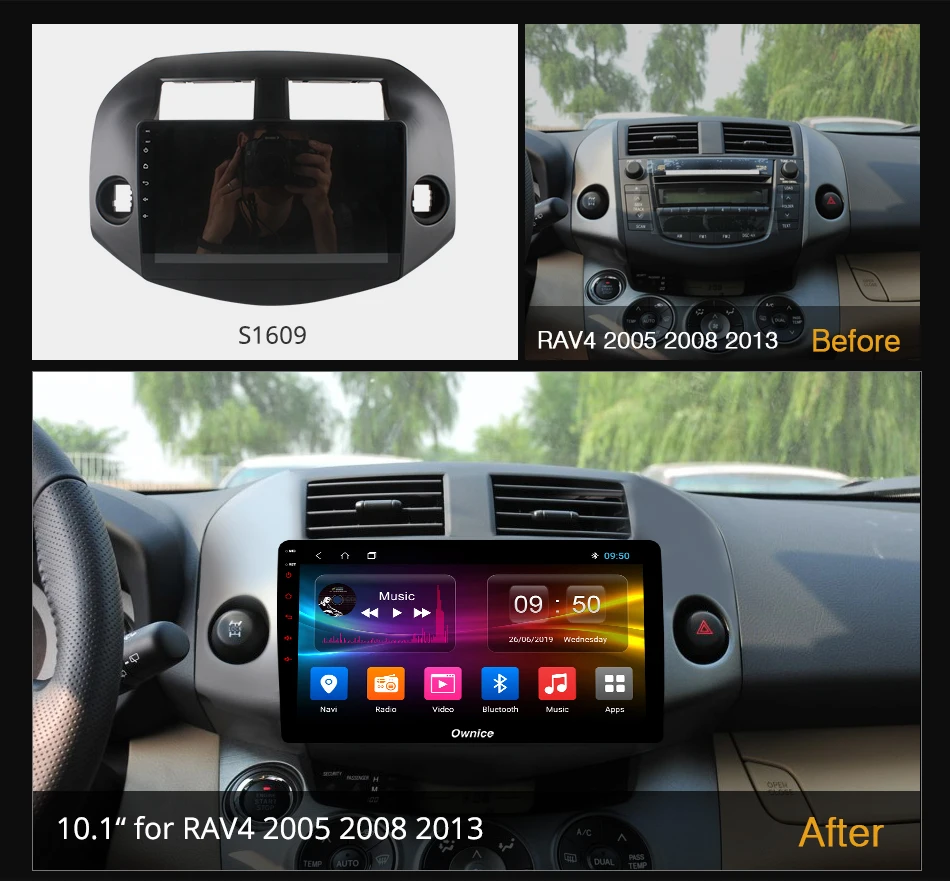 Автомагнитола Ownice Android 10 0 6G + 128G для Toyota RAV4 2005 2008 2013 GPS 4G LTE 1280*720|Автомагнитолы| |