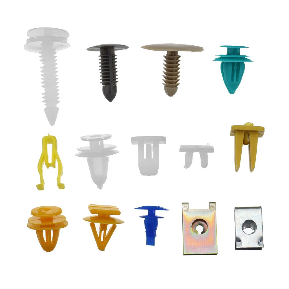 Универсальные 500 шт. смешанные автомобильные детали крепления зажим для