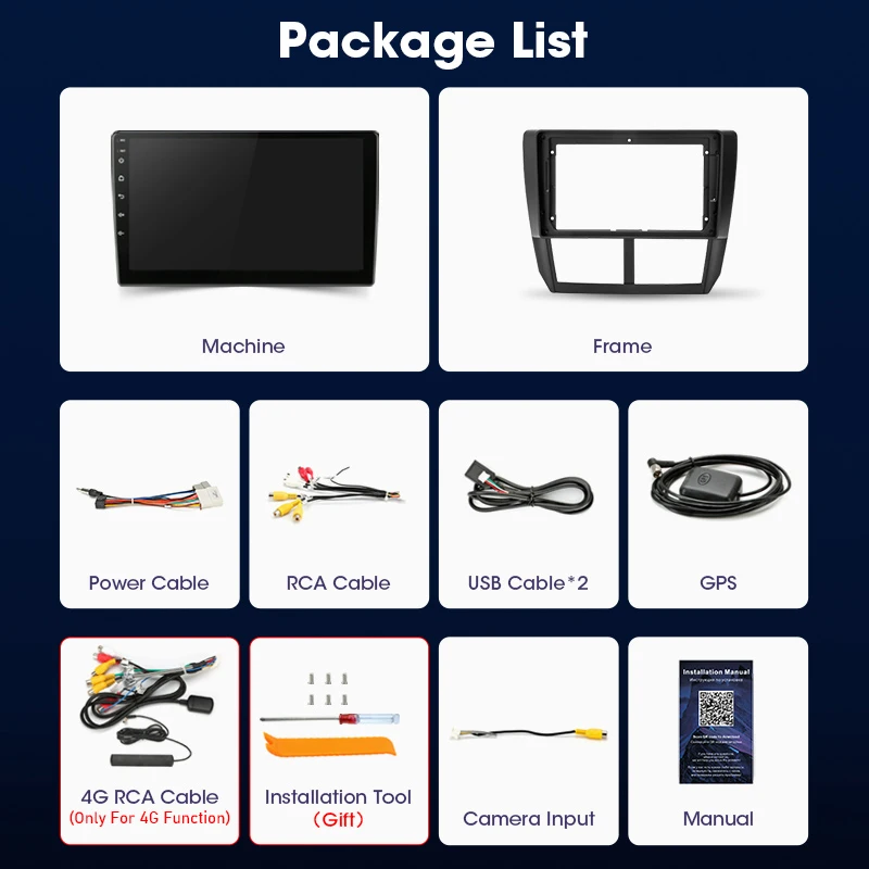 

JMCQ Android 10 2G+32G 4G+WiFi 9" Car Radio Multimedia Video Player For 2007-2013 Subaru Forester 3 SH 2 din RDS DSP Head Unit