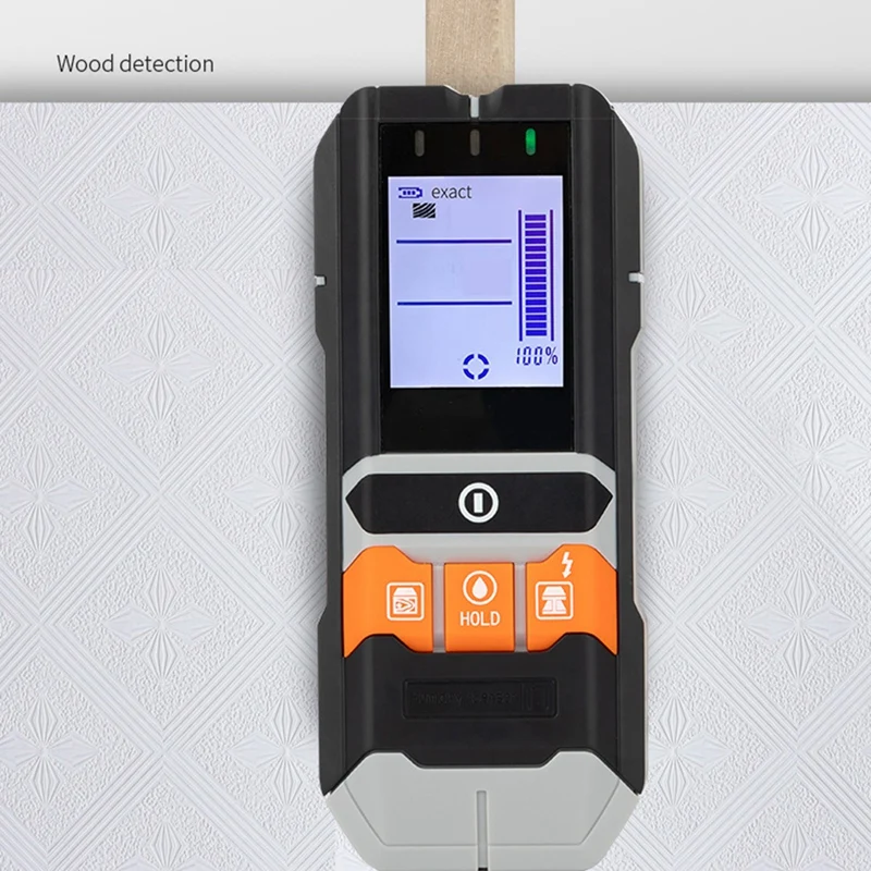 

4 in 1 Metal Detector Wall Wiring Wood Depth Moisture Detector Meter Wall Scanners Stud Finder AC Voltage Wire Tracker