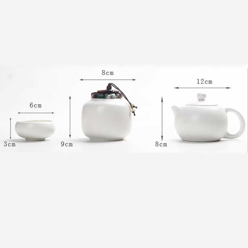 10 шт. портативный керамический чайник для путешествий|Наборы чайной посуды| |