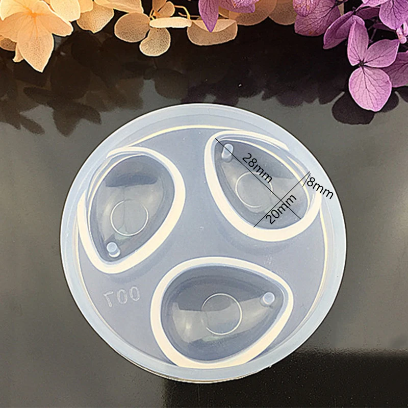 Силиконовая форма в виде капли воды эпоксидная смола кристалл бриллиант браслет