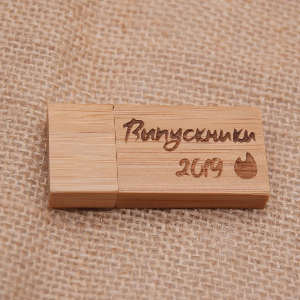 Деревянный USB-флеш-накопитель с коробкой 4 ГБ 8 16 32 64 свадебный подарок для