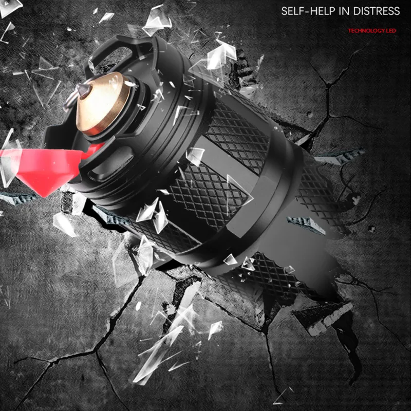 Яркий водонепроницаемый светодиодный фонарик XHP90 тактический фонарь с зумом USB