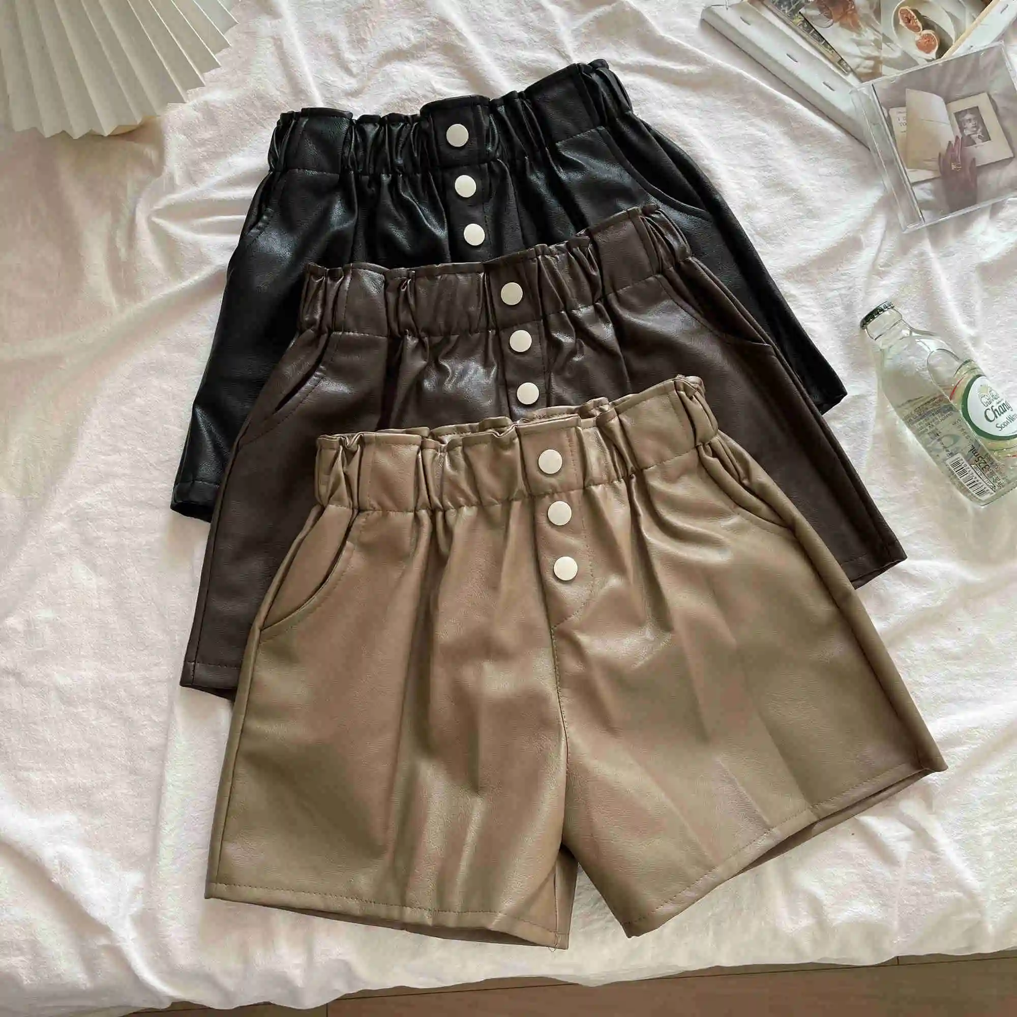 

Real Autumn and Winter Korean Style Loose Wide Leg Women's PantsRachel