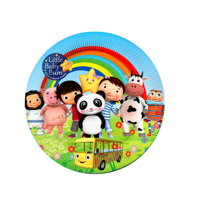 

New 83Pcs Little Baby Bum Party Supplies Tableware Set Paper Cup Plate Napkins Baby Shower Flags Kids Birthday Party Decorations