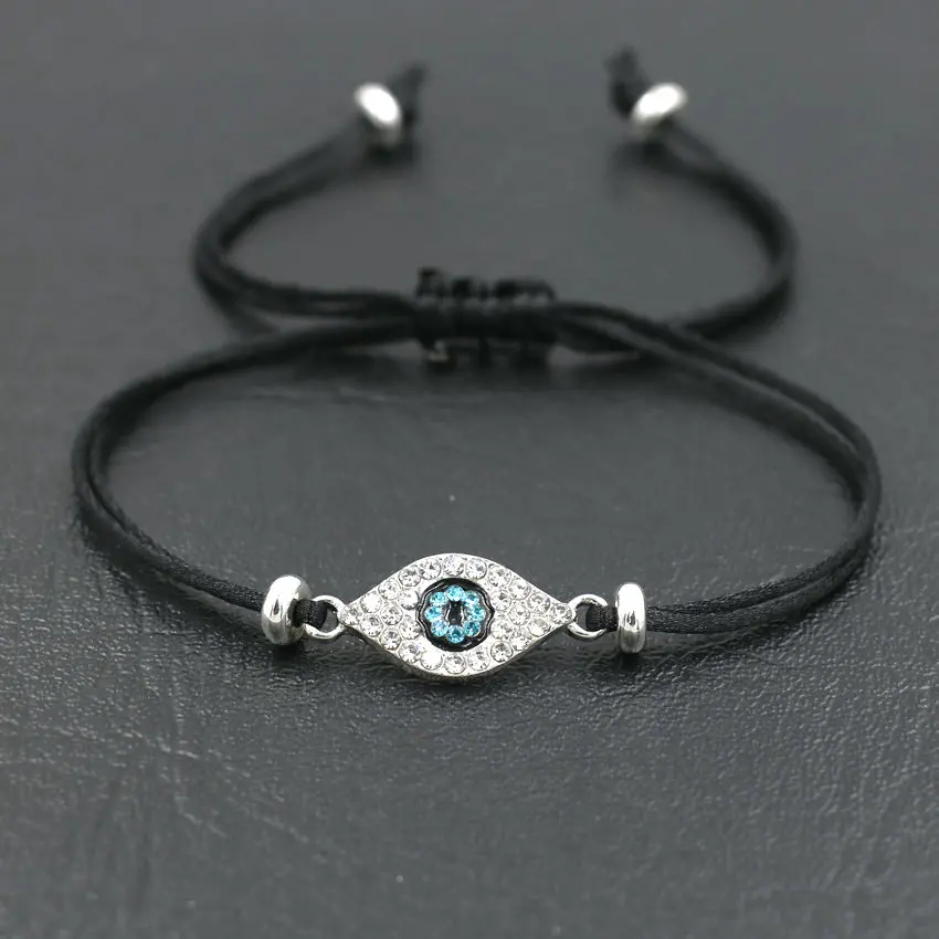 Очарование сглаза браслет для мужчин и женщин модные инкрустация цирконием глаз