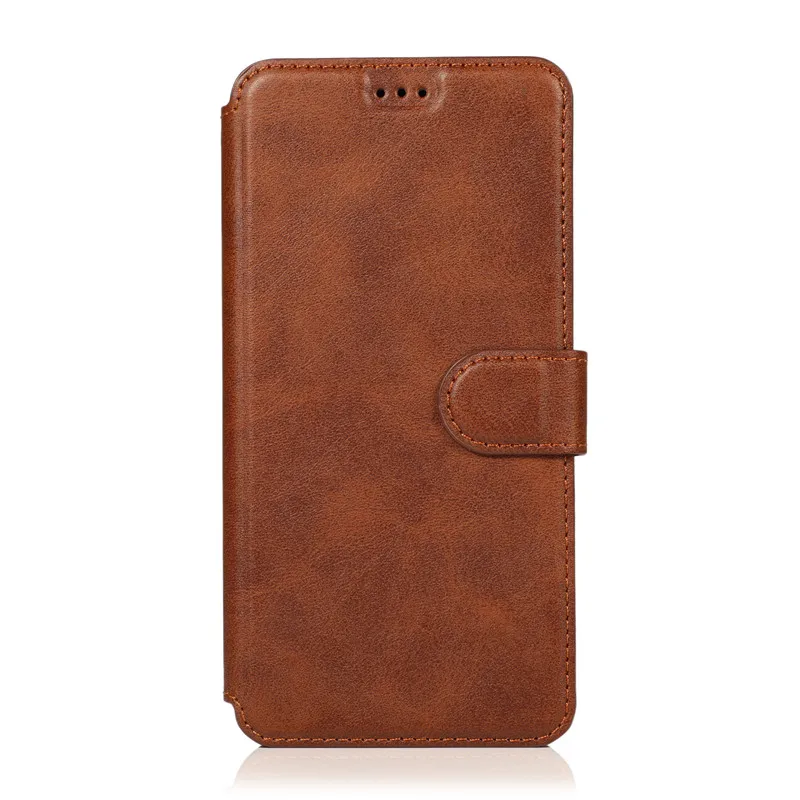 brown Для iPhone XR XS MAX 8 Plus 7Plus 8 7 6Plus 6S 6 5s 5 Чехол Флип кошелек ТПУ кожа мягкий чехол - Цвет: brown