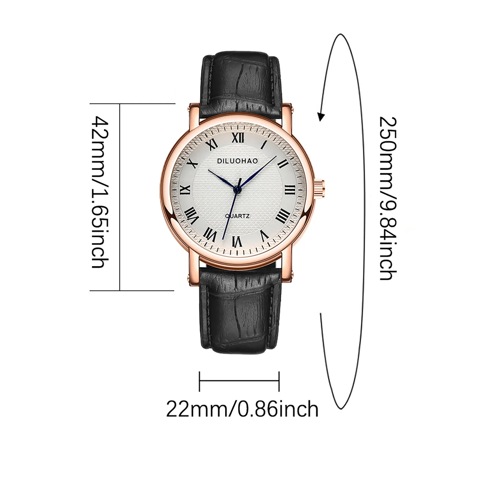 

Women Watches Fashion Square Ladies Quartz Watch PD627 / DLH Roman Numeral Scale Imitation Leather Watch Wrist Clock