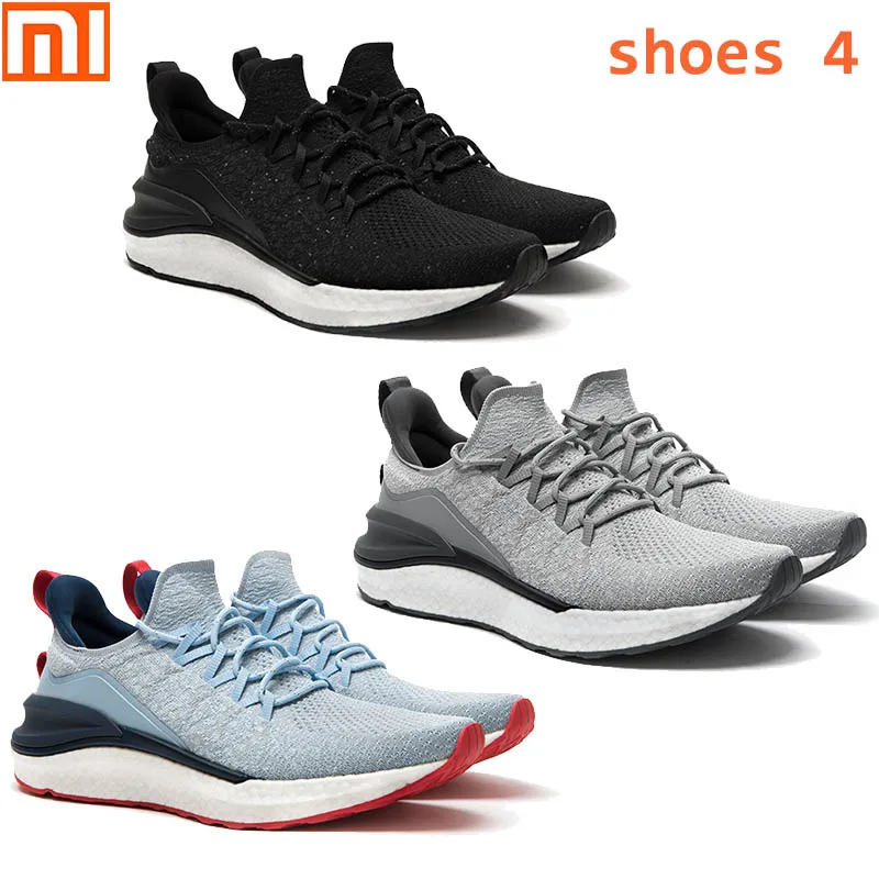 Оригинальная спортивная обувь xiaomi mijia 4 беговые кроссовки текстильная эластичная