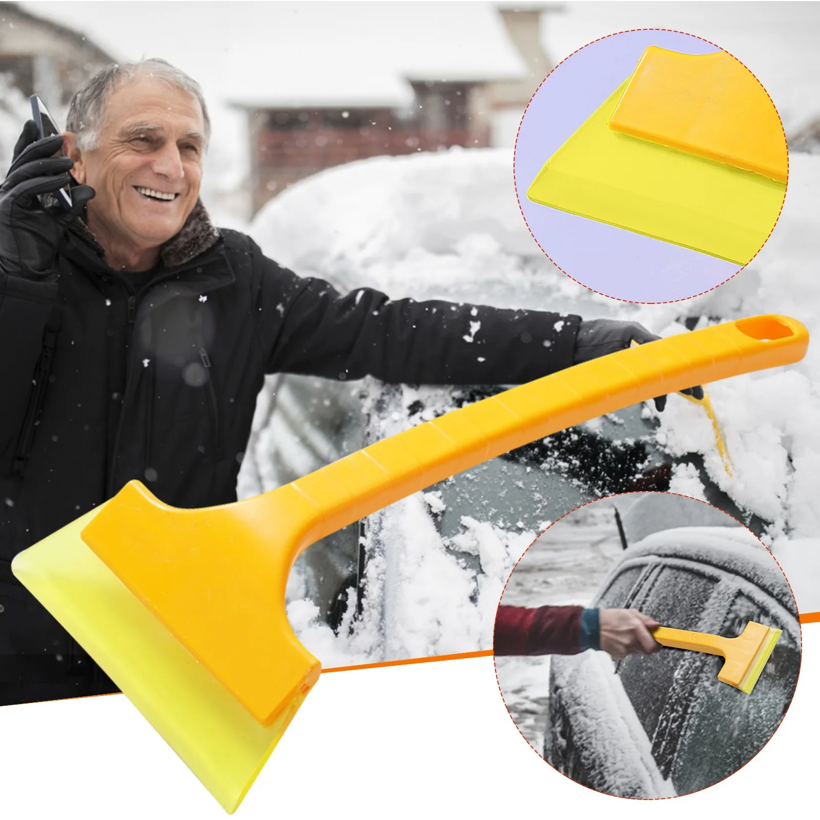 

Ice Scraper For Car Windshield Scraper For Ice And Snow Car Ice Scraper With Foam Handle For Cars And Small Trucks Windshield