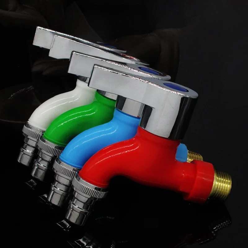 

Electroplating washing machine faucet faucet Quick opening ceramic valve core PPR multi-color thickened freeze-resistant faucet