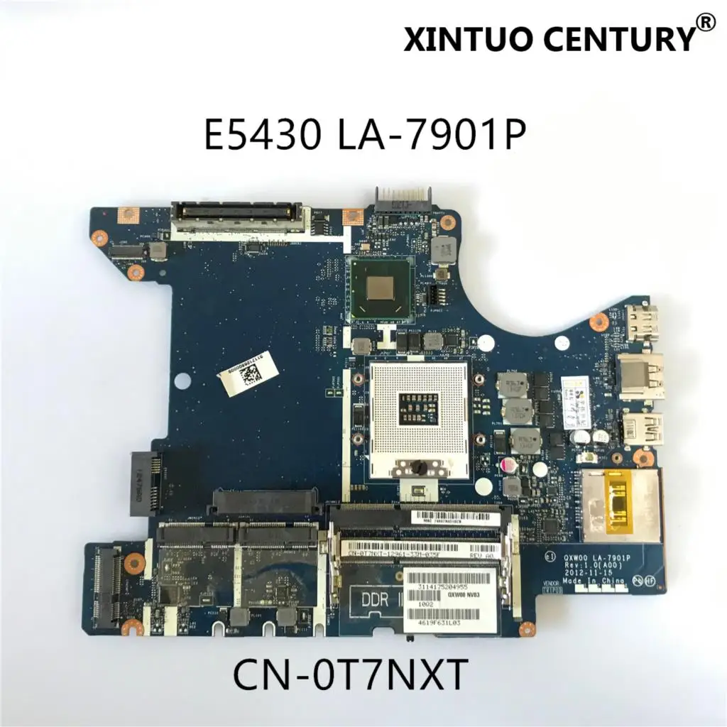 

CN-0T7NXT 0T7NXT T7NXT для DELL Latitude E5430 Материнская плата ноутбука QXW00 LA-7901P DDR3 HM65 100% тестирование работы