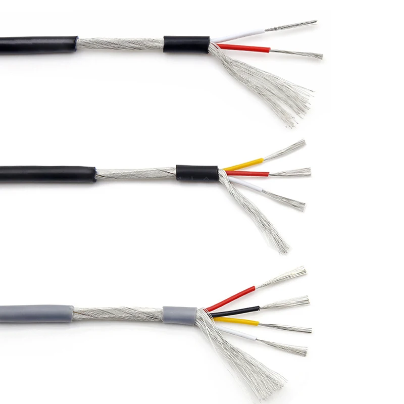 1 м 28AWG UL2547 экранированный провод сигнальный кабель 2 3 4 5 6 7 8 ядер ПВХ