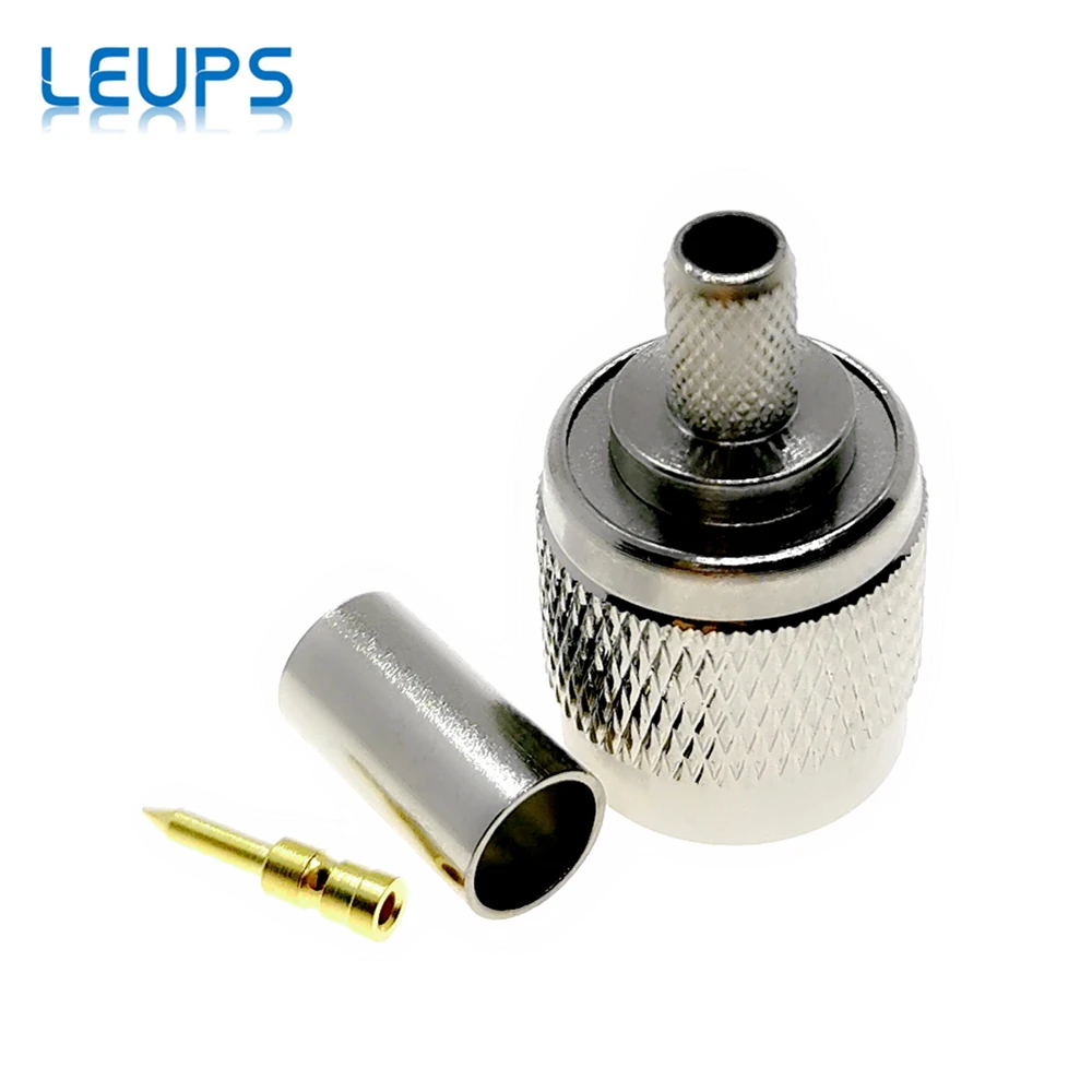 10 шт. ОБЖИМНАЯ вилка TNC RG58 RG142 RG223 LMR195 50 3 RF коннектор|connector crimp|connector plugconnector male |