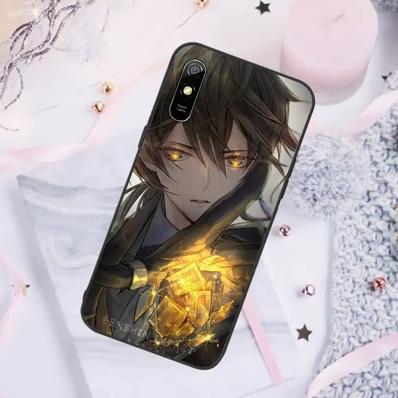 

Genshin impact zhongli Phone Case For Xiaomi Mi Redmi Note 7 8 9 pro 8T 9T 9S 9A 10 Lite pro