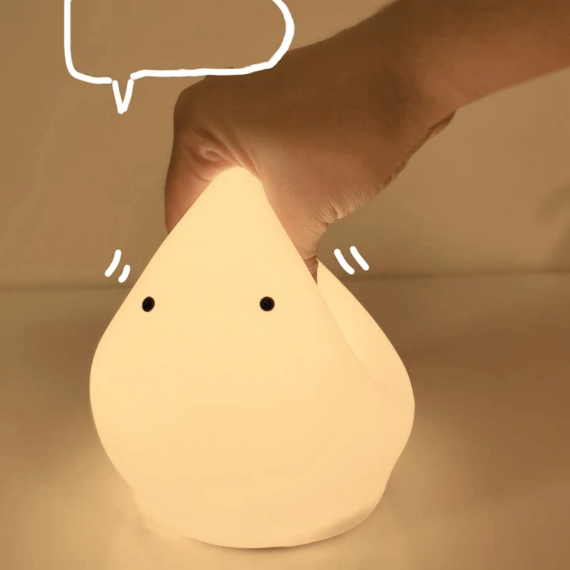 

Night Light Pat Silicone Night Light with Sleeping Night Light USB Portable Children's Bedside Night Light
