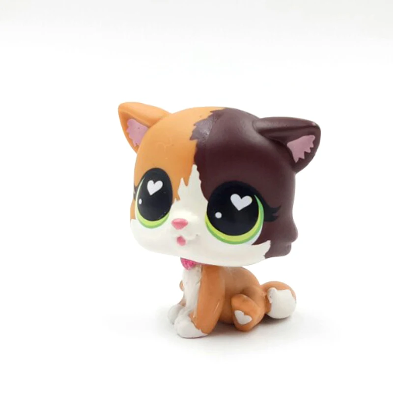 LPS CAT New pet shop милые игрушки 339 стоящая кошка мяук маленькая короткая шерсть белое